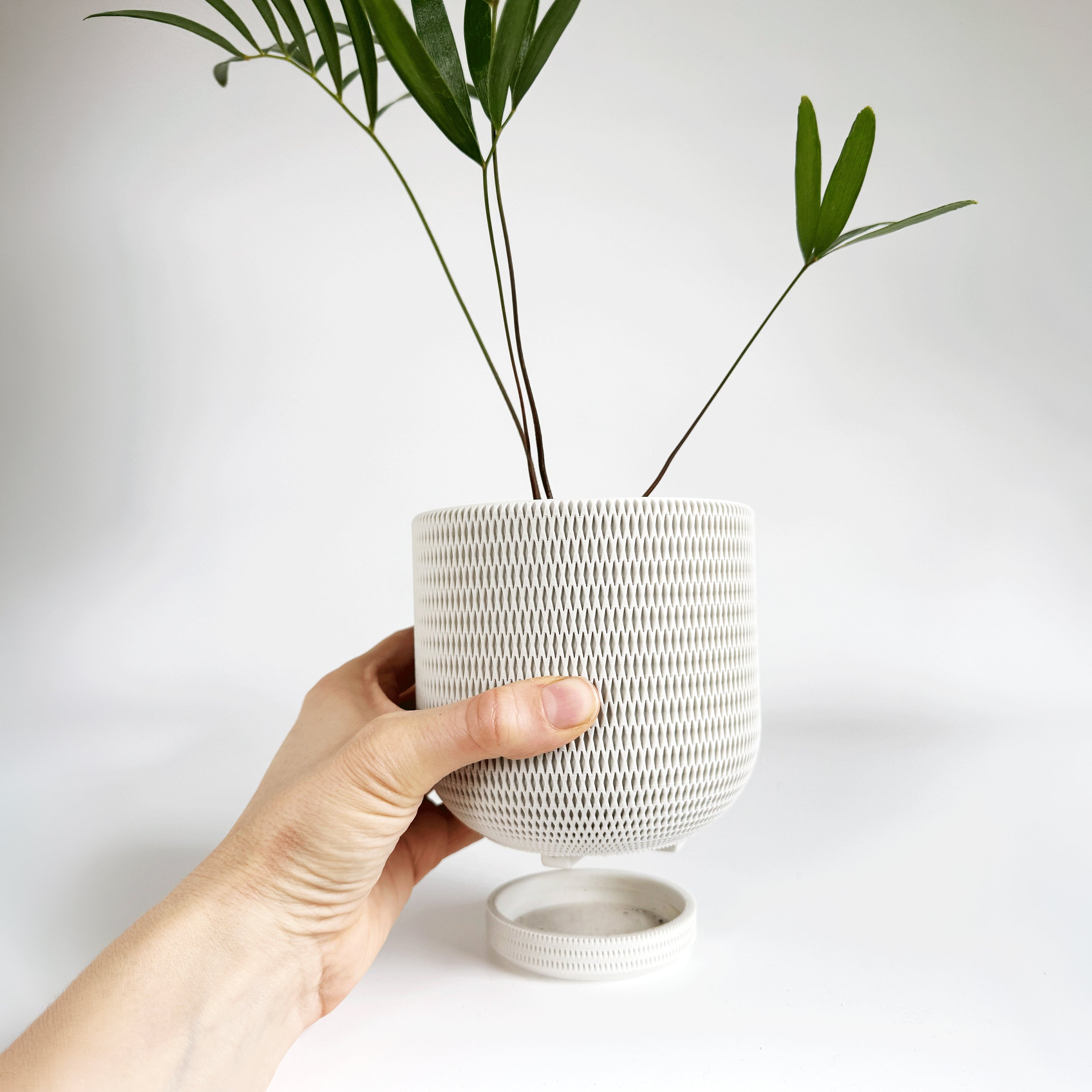 Woven Tall Planter - 4.3"