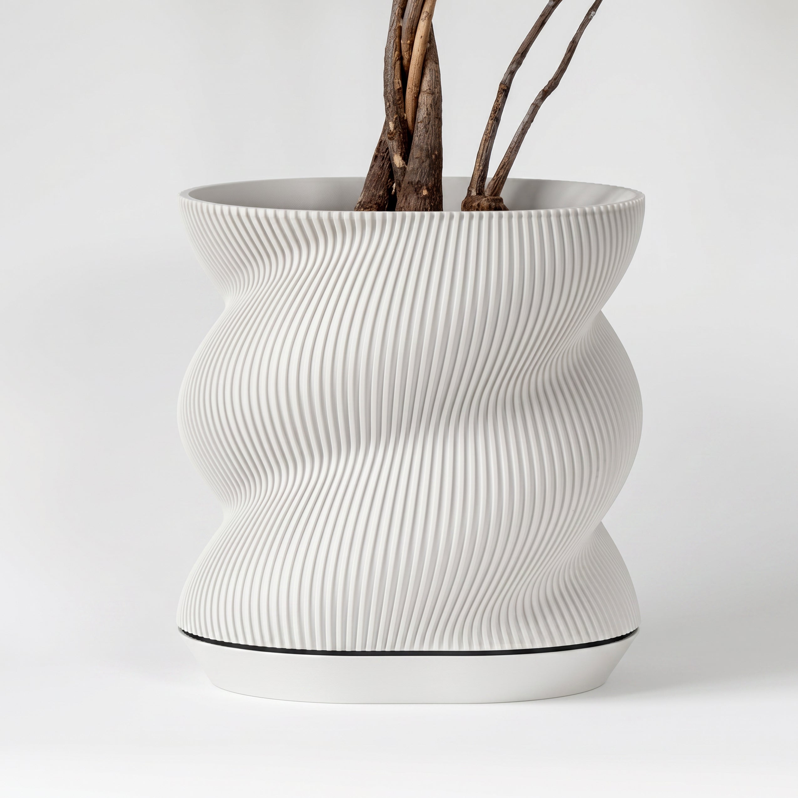 Swirl Planter - 7"